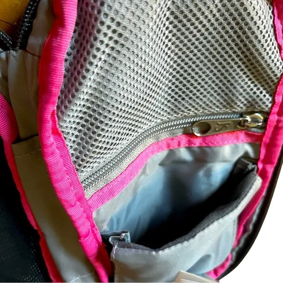 Jansport Gray and Pink Backpack Floral Design - Picture 8 of 8